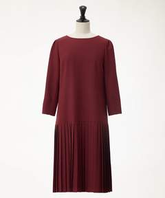 STRAWBERRY-FIELDS(ストロベリーフィールズ) |バックシャンプリーツドッキングワンピース