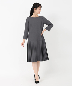 STRAWBERRY-FIELDS(ストロベリーフィールズ) |バックシャンプリーツドッキングワンピース