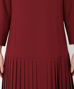 STRAWBERRY-FIELDS(ストロベリーフィールズ) |バックシャンプリーツドッキングワンピース