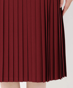 STRAWBERRY-FIELDS(ストロベリーフィールズ) |バックシャンプリーツドッキングワンピース