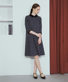 STRAWBERRY-FIELDS(ストロベリーフィールズ) |衿取り外しＡラインワンピース