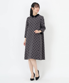 STRAWBERRY-FIELDS(ストロベリーフィールズ) |衿取り外しＡラインワンピース