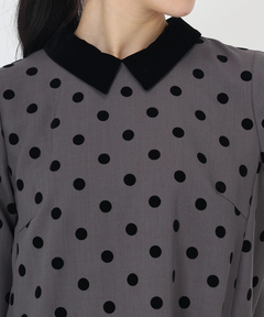 STRAWBERRY-FIELDS(ストロベリーフィールズ) |衿取り外しＡラインワンピース