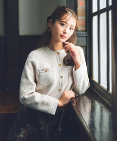 STRAWBERRY-FIELDS(ストロベリーフィールズ) |ベロアモールニットＪＫＴ