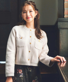 STRAWBERRY-FIELDS(ストロベリーフィールズ) |ベロアモールニットＪＫＴ