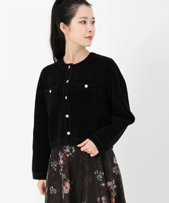 STRAWBERRY-FIELDS(ストロベリーフィールズ) |ベロアモールニットＪＫＴ