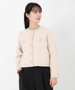STRAWBERRY-FIELDS(ストロベリーフィールズ) |ベロアモールニットＪＫＴ