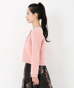 STRAWBERRY-FIELDS(ストロベリーフィールズ) |ベロアモールニットＪＫＴ