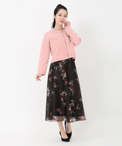 STRAWBERRY-FIELDS(ストロベリーフィールズ) |ベロアモールニットＪＫＴ