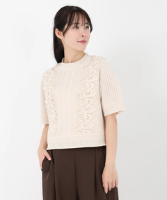 STRAWBERRY-FIELDS(ストロベリーフィールズ) |レースコンビニットトップス