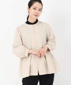 STRAWBERRY-FIELDS(ストロベリーフィールズ) |ギャザーペプラムライトブルゾン