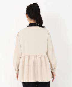 STRAWBERRY-FIELDS(ストロベリーフィールズ) |ギャザーペプラムライトブルゾン