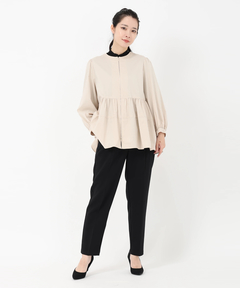 STRAWBERRY-FIELDS(ストロベリーフィールズ) |ギャザーペプラムライトブルゾン