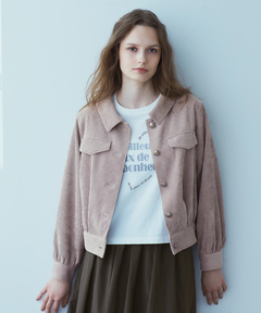 STRAWBERRY-FIELDS(ストロベリーフィールズ) |フロッキープリントロゴＴシャツ