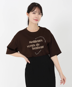 STRAWBERRY-FIELDS(ストロベリーフィールズ) |フロッキープリントロゴＴシャツ