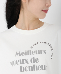 STRAWBERRY-FIELDS(ストロベリーフィールズ) |フロッキープリントロゴＴシャツ