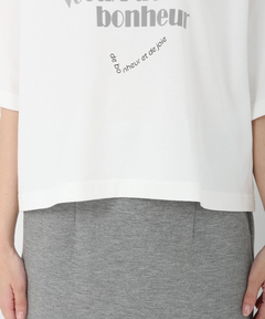 STRAWBERRY-FIELDS(ストロベリーフィールズ) |フロッキープリントロゴＴシャツ