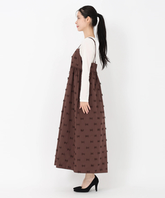 STRAWBERRY-FIELDS(ストロベリーフィールズ) |リボン刺繍タフタジャンパースカート