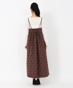 STRAWBERRY-FIELDS(ストロベリーフィールズ) |リボン刺繍タフタジャンパースカート