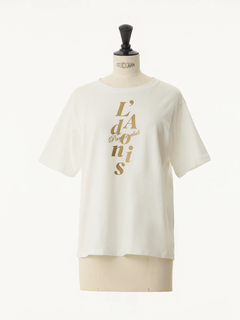 STRAWBERRY-FIELDS(ストロベリーフィールズ) |ラメプリントロゴティーシャツ