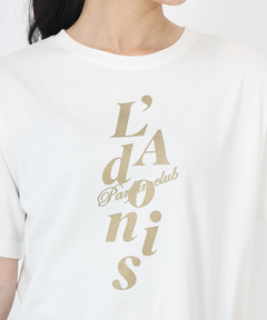 STRAWBERRY-FIELDS(ストロベリーフィールズ) |ラメプリントロゴティーシャツ