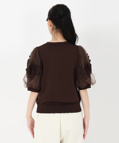 STRAWBERRY-FIELDS(ストロベリーフィールズ) |チュール＊レースバルーンスリーブニット