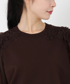 STRAWBERRY-FIELDS(ストロベリーフィールズ) |チュール＊レースバルーンスリーブニット