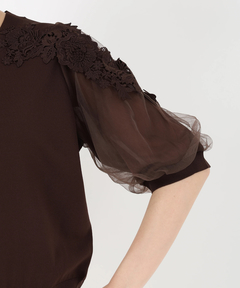 STRAWBERRY-FIELDS(ストロベリーフィールズ) |チュール＊レースバルーンスリーブニット