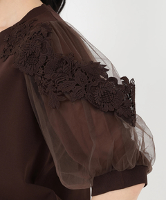 STRAWBERRY-FIELDS(ストロベリーフィールズ) |チュール＊レースバルーンスリーブニット