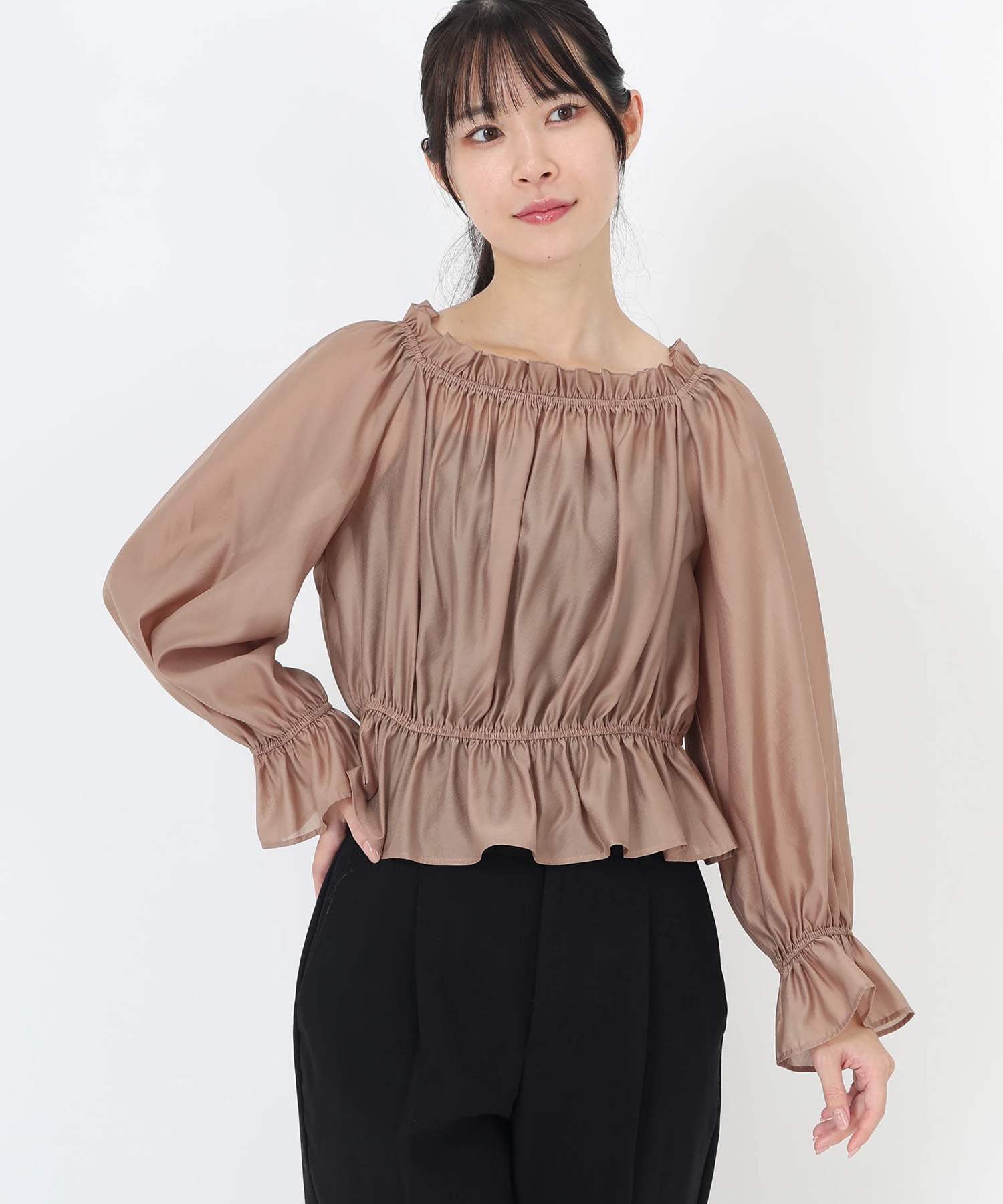 ayafifi chachnil babyloo 　ブラウス　FALINE STRAWBERRY-FIELDS（ストロベリーフィールズ）｜2WAYパフィ