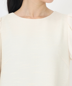 STRAWBERRY-FIELDS(ストロベリーフィールズ) |ジョーゼットスリーブツイードワンピース