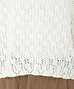 STRAWBERRY-FIELDS(ストロベリーフィールズ) |チュールヤーンレース編ニット