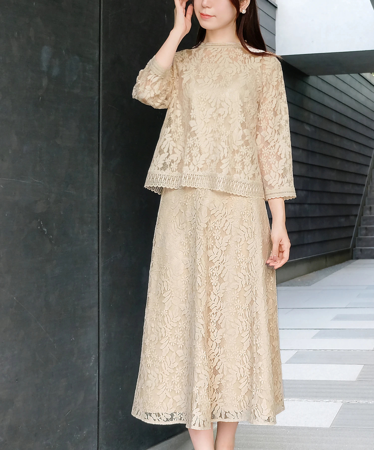 STRAWBERRY-FIELDS(ストロベリーフィールズ) |コードレースフレアスカート