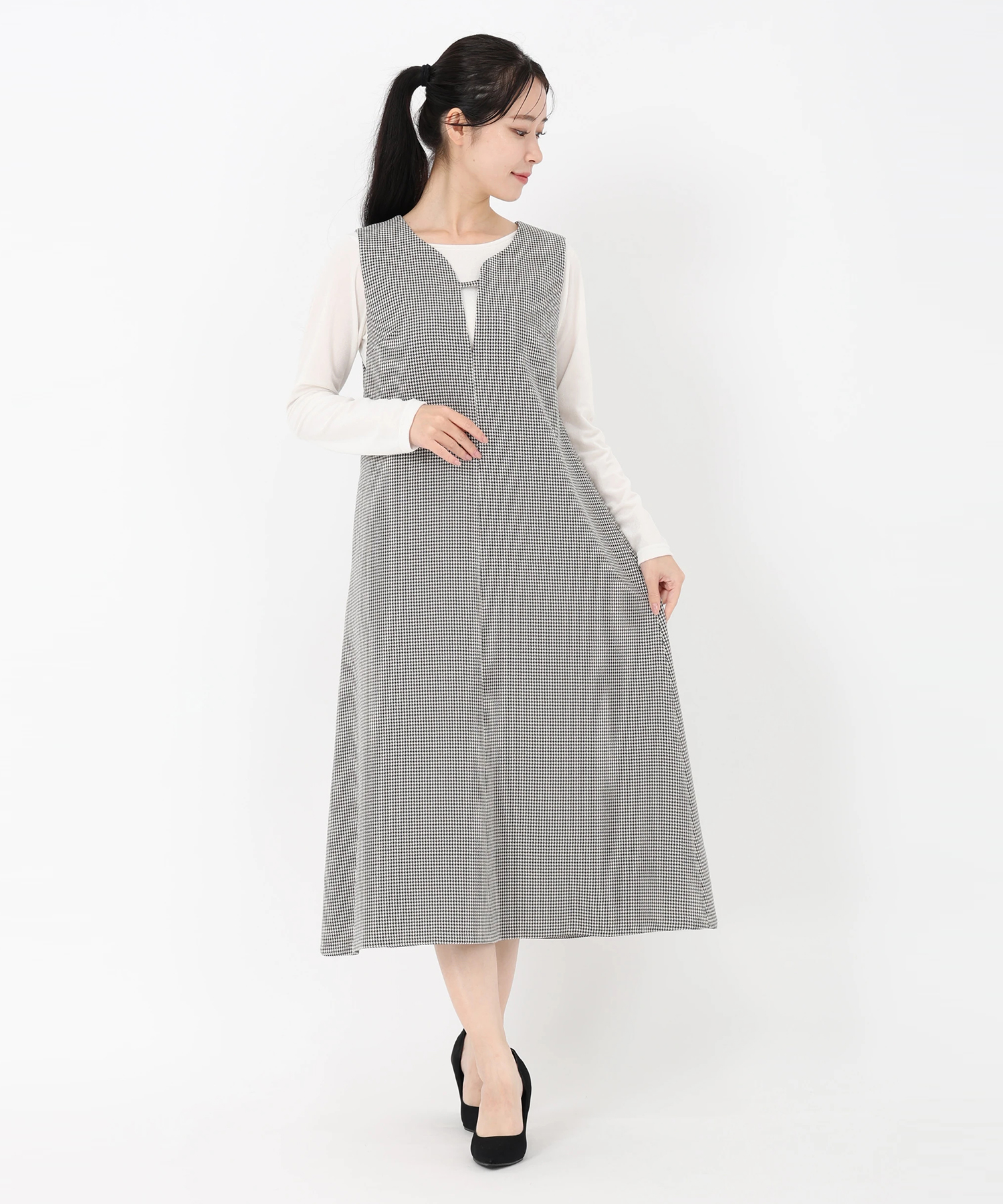 STRAWBERRY FIELDS 千鳥格子 ジャンパースカート 大人気完売品 STRAWBERRY FIELDS 千鳥格子 ジャンパースカート 大人気完売品