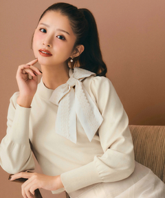 STRAWBERRY-FIELDS(ストロベリーフィールズ) |フロッキープリントチュールフレアースカート