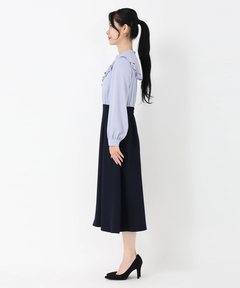 STRAWBERRY-FIELDS(ストロベリーフィールズ) |アシンメトリーフリルワンピース