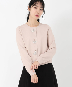 STRAWBERRY-FIELDS(ストロベリーフィールズ) |【プレゼント対象】バレリーナモチーフニットカーディガン