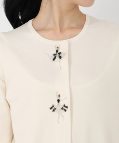 STRAWBERRY-FIELDS(ストロベリーフィールズ) |【プレゼント対象】バレリーナモチーフニットカーディガン