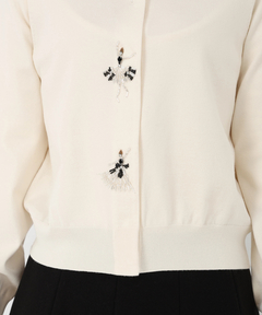 STRAWBERRY-FIELDS(ストロベリーフィールズ) |【プレゼント対象】バレリーナモチーフニットカーディガン