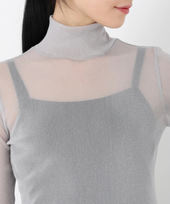 STRAWBERRY-FIELDS(ストロベリーフィールズ) |ナイロンラメチュールカットソー