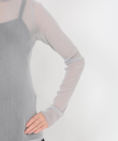 STRAWBERRY-FIELDS(ストロベリーフィールズ) |ナイロンラメチュールカットソー