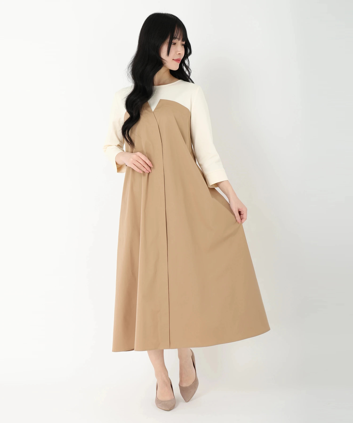 STRAWBERRY-FIELDS ベージュキャメル コート サイズ2