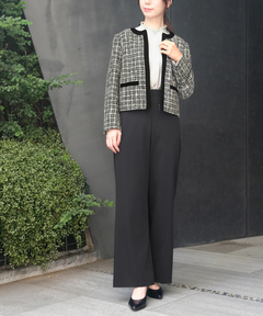 STRAWBERRY-FIELDS(ストロベリーフィールズ) |ミックスツイードジップアップジャケット