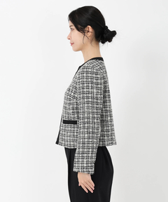 STRAWBERRY-FIELDS(ストロベリーフィールズ) |ミックスツイードジップアップジャケット