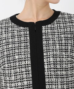 STRAWBERRY-FIELDS(ストロベリーフィールズ) |ミックスツイードジップアップジャケット