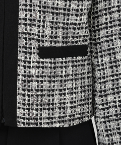 STRAWBERRY-FIELDS(ストロベリーフィールズ) |ミックスツイードジップアップジャケット