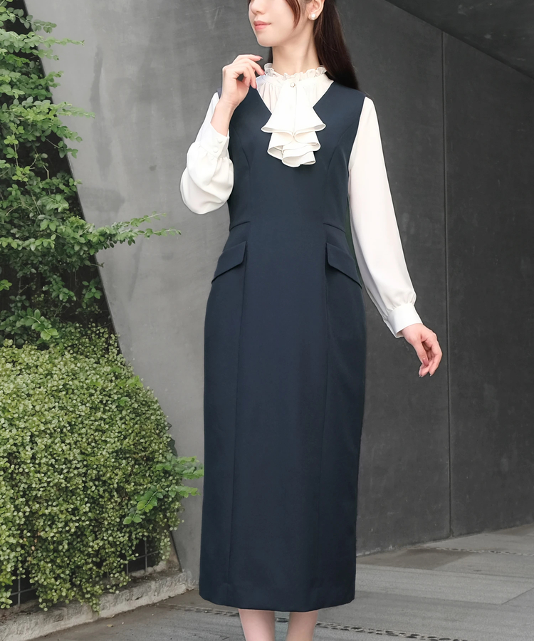 STRAWBERRY-FIELDS(ストロベリーフィールズ) |Ｖネックジャンパースカート