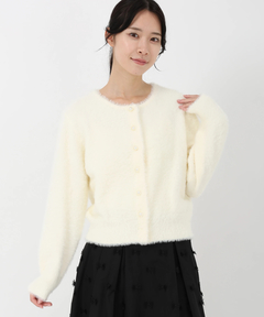 STRAWBERRY-FIELDS(ストロベリーフィールズ) |パール釦シャギーニット