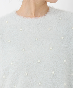 STRAWBERRY-FIELDS(ストロベリーフィールズ) |パールシャギーニットプルオーバー