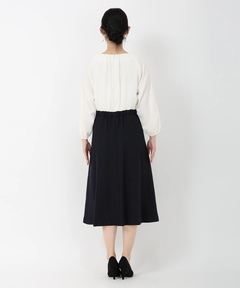 STRAWBERRY-FIELDS(ストロベリーフィールズ) |ウエスト切替ツイードワンピース